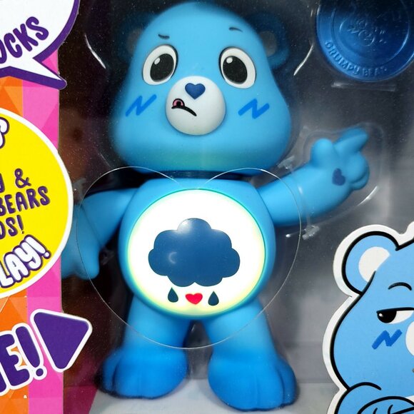 Care Bears Grumpy Bear Interactive Talking Singing 50+ Reactions Actin Figure - Picture 3 of 5